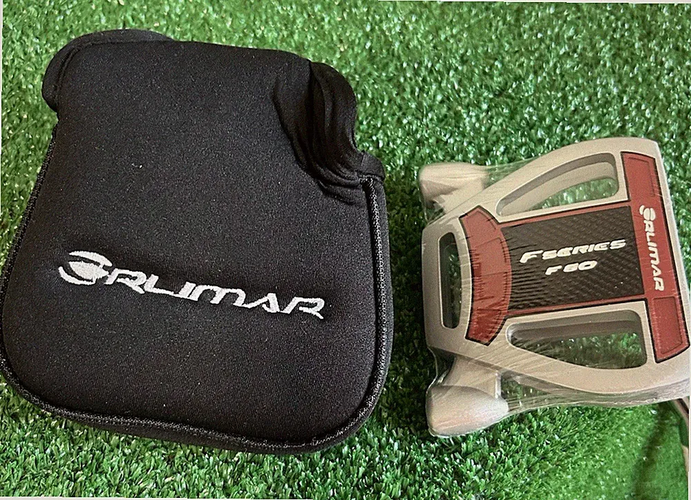 Orlimar Golf Clubs F80 Mallet Style 35" RH Putter Silver with Headcover, New