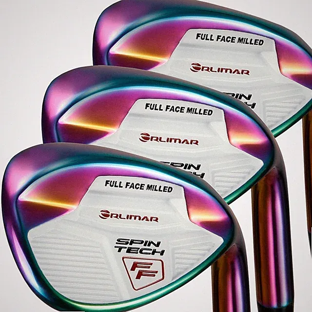 Orlimar Golf Spin Tech FF Rainbow 3pc Wedge Set, 52*/56*/60 Steel Wedge Flex