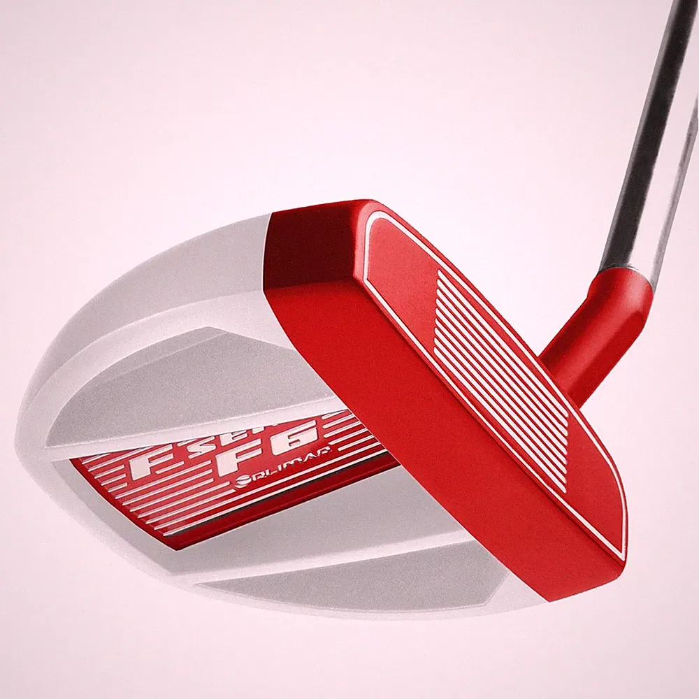 Orlimar Golf White F6 Mallet Putter – Alignment Aid, Steel Shaft, 35" White