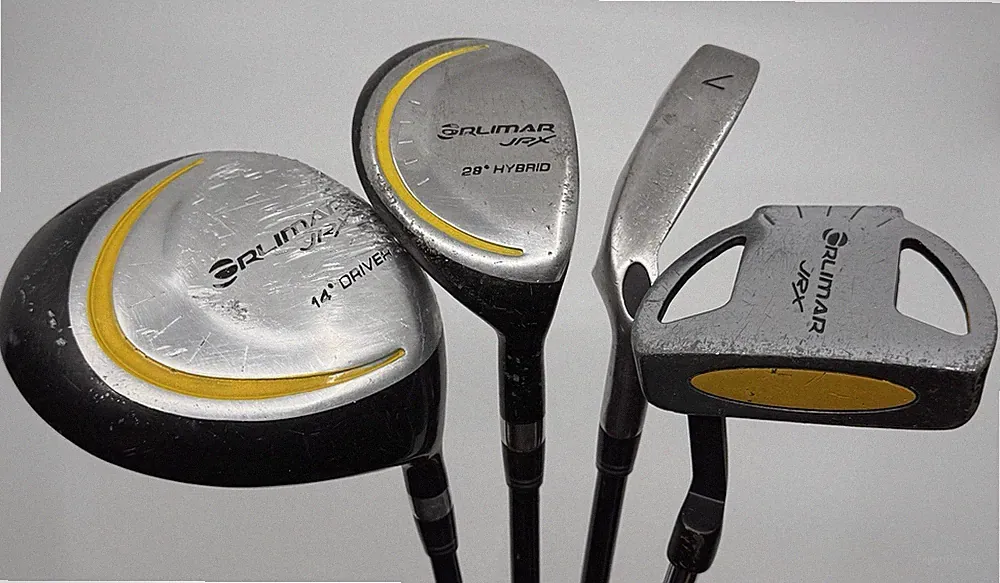 Orlimar Jr X Junior Golf Set (7i=30.5”) Driver, Hybrid, 7 Iron And Putter - RH