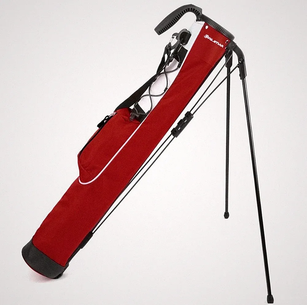 Orlimar Pitch N Putt Lightweight Golf Stand Bag Brick Red For 6-7 Clubs