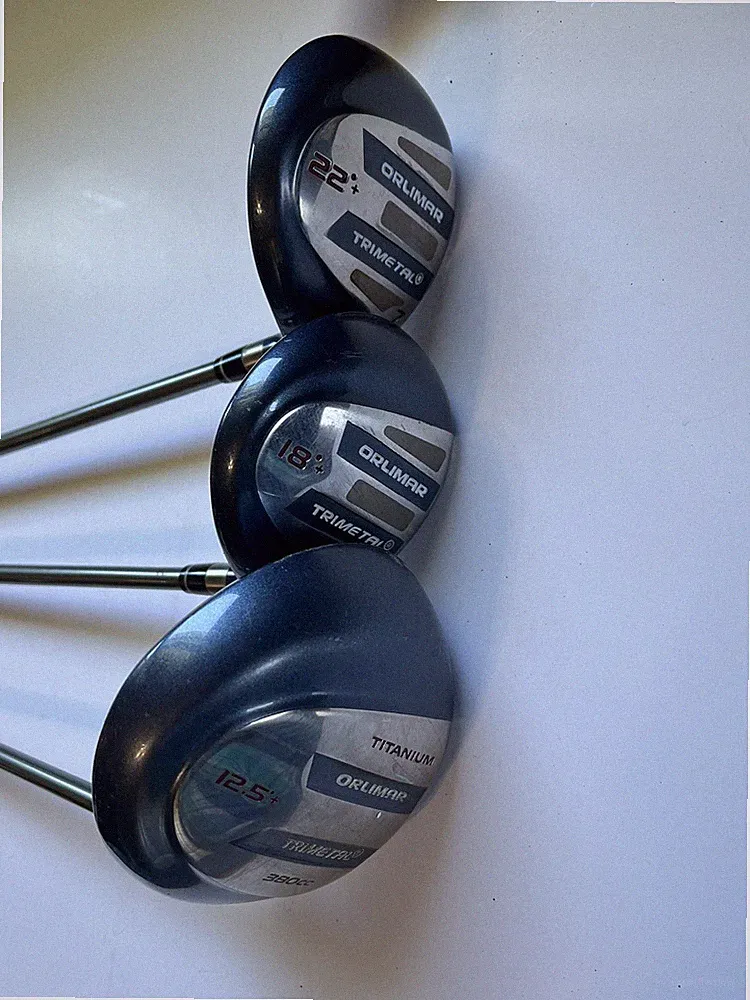 Orlimar Trimetal Driver 12.5 5w 18 Degree And 7w 22 Degree Golf Clubs