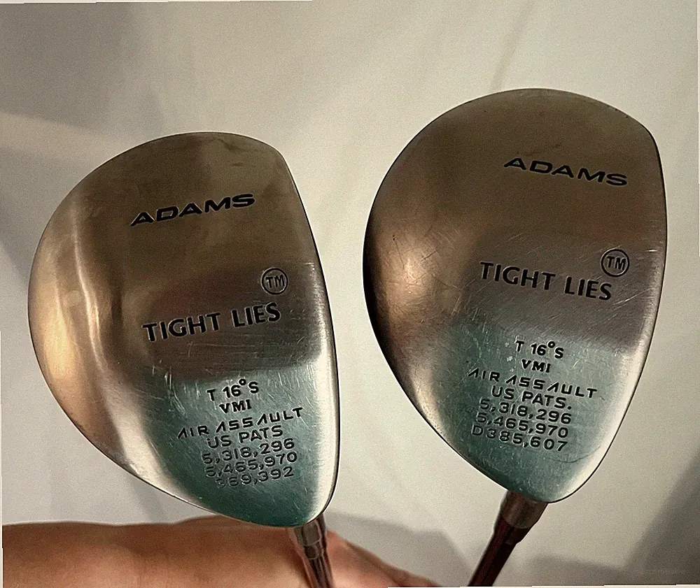 Pair Of Adams Tight Lies Air Assault Fairway Woods 16° Regular Flex Graphite RH