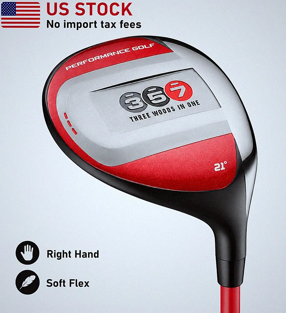 Performance Golf 357 Super 7-Wood Fairway Hybrid Right Hand Soft Flex Club