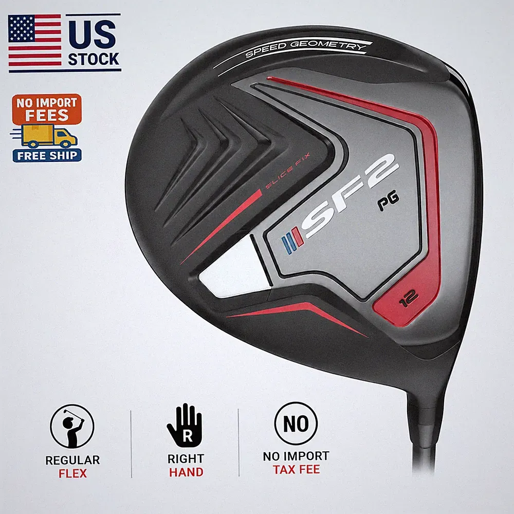 Performance Golf SF2 World's Longest Slice-Fix Driver Right Hand Regular Flex