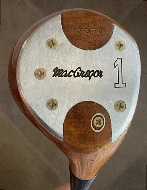 PERSIMMON Macgregor Jack Nicklaus W271 Refinish #1 Wood Driver RH 1965 Masters