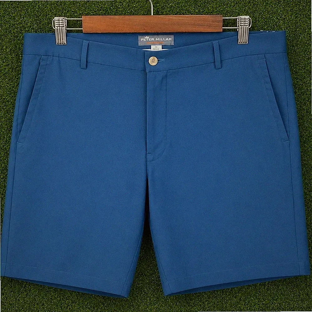 Peter Millar 42x9 Wicking Performance Golf Shorts Navy Blur