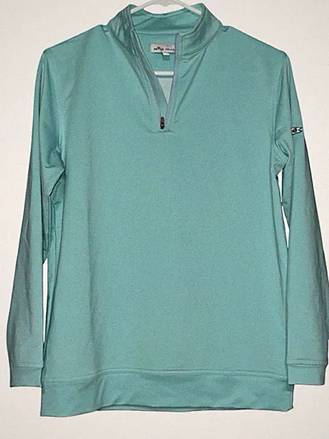 Peter Millar Perth Performance Quarter-Zip YOUTH Boy pullover blue Large (11-12)