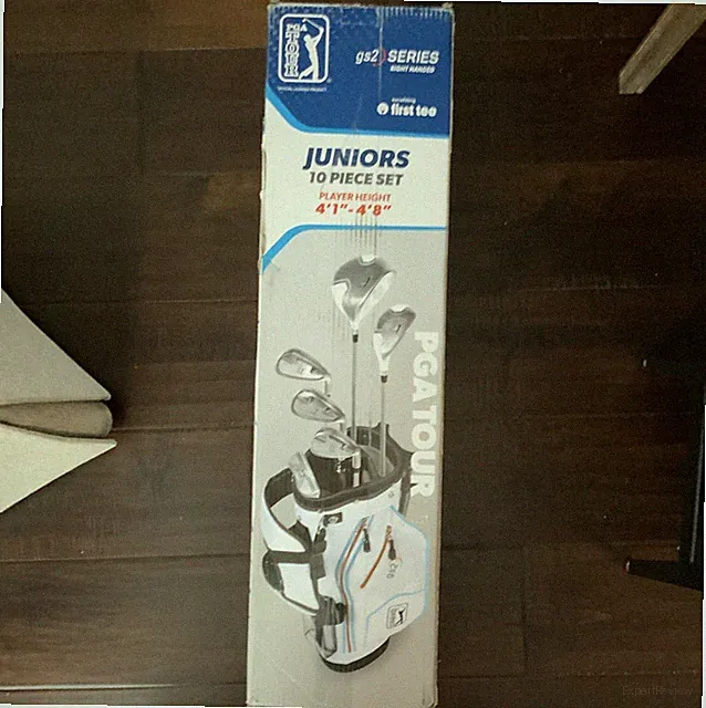 PGA TOUR GS2 Series Youth 9-Piece Set Right-Handed Blue/White/Black