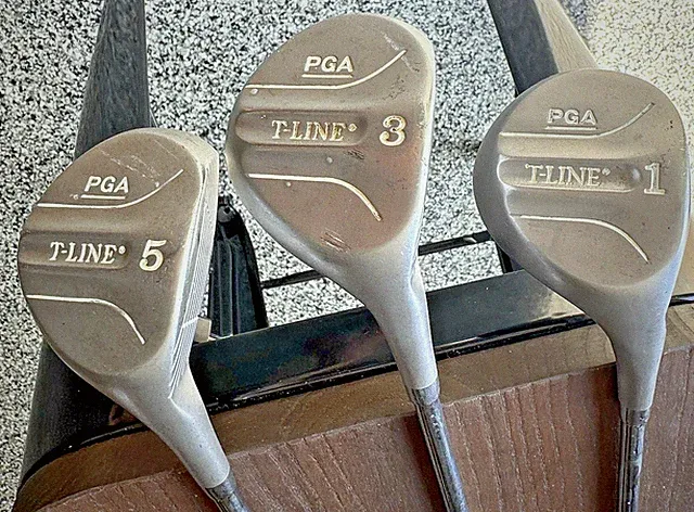 PGA Tour Vintage Right Hand 1, 3, 5 Golf Clubs TT True Temper Shaft Woods