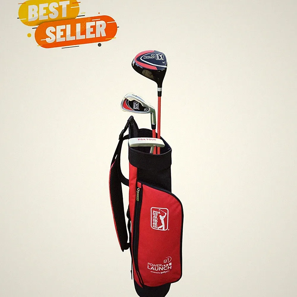 PGA Tour Youth Golf Club Set – Ages 3-5 3’6”-4’1” and 5-8 4’1” - 4'8" Right a...