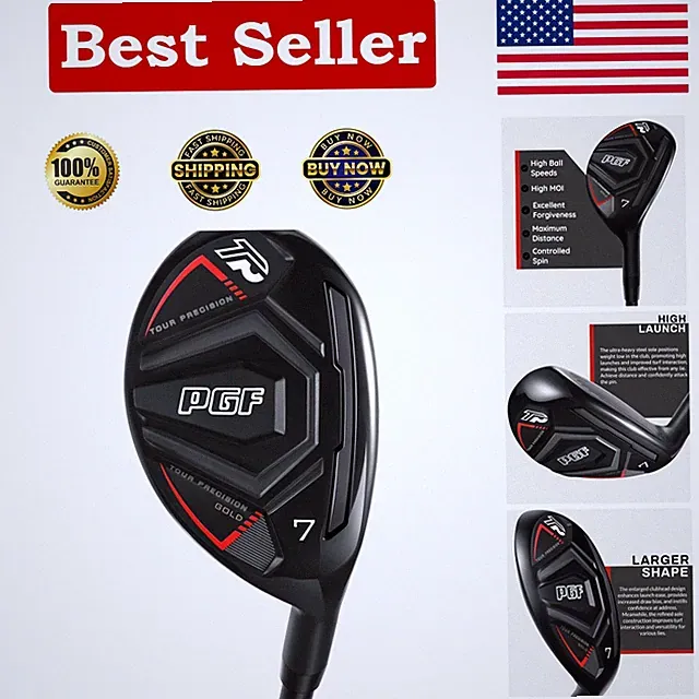 PGF Gold Tour Hybrid Golf Club - Iron Alternative with Precision & Versatility
