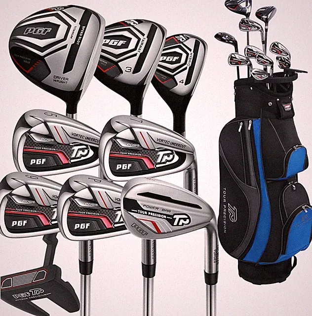 PGF Gold Tour Precision Complete Golf Club Package Set for Men & Women