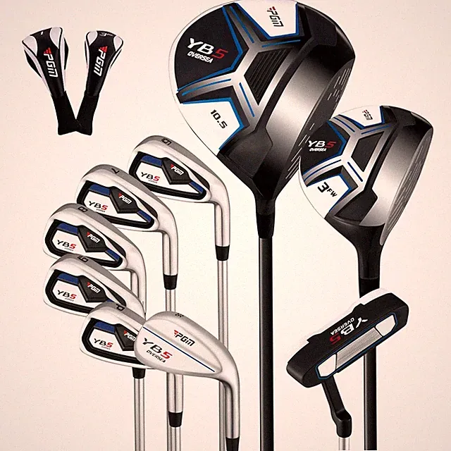 PGM 11/14 Pieces Men's Complete Golf Club Set - Full Set with 460cc Driver, F...