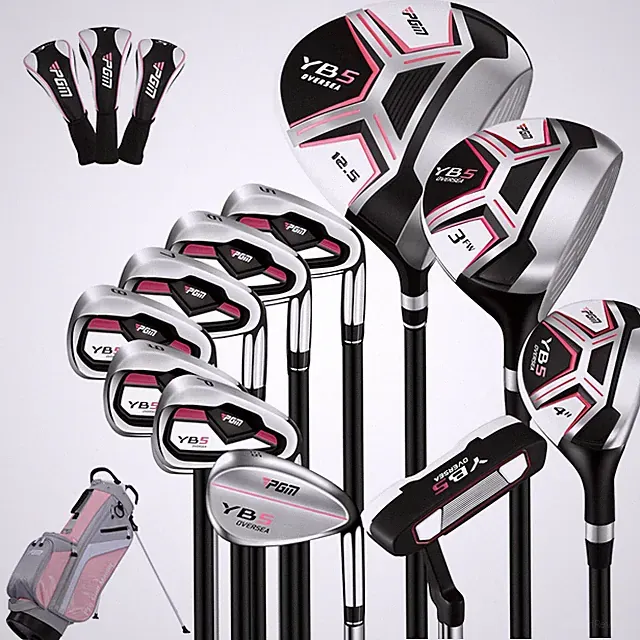 PGM 15 Pieces Women's Complete Golf Club Set – Full Set with 460cc Driver, Fa...
