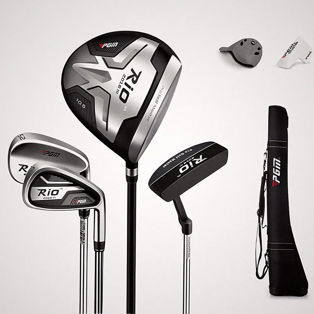 PGM Beginner Golf Clubs Sets Rio for Men 5 Piece Includes Standard, Black