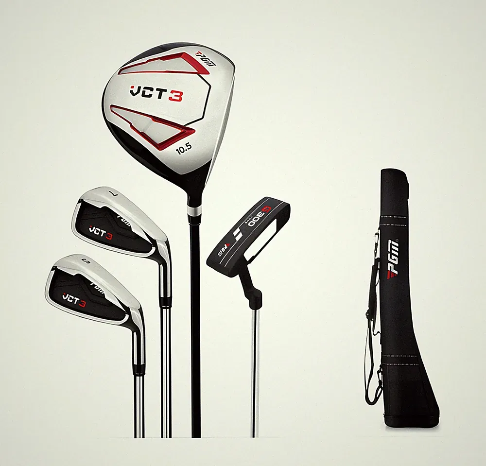 PGM Beginner Golf Clubs Sets VCT3 for Men 5 Piece Includes Golf Driver, 7 Iro...