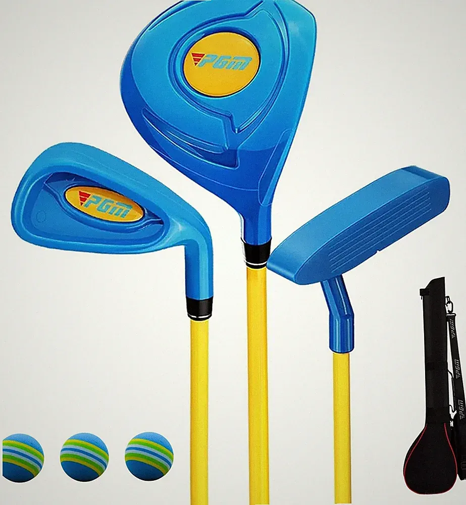 PGM Children'S Golf Club Set - Can Hit Real Balls, 3 Pieces Clubs Includes Wood