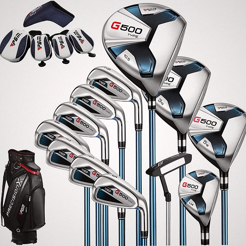PGM Complete Golf Set for Men 12pc Clubs R-Flex &Stand Bag Right Handed Beginner