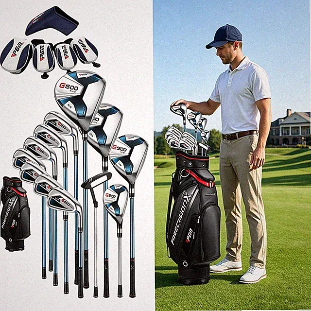 PGM Complete Golf Set Men RH 12Pc Titanium Driver #4H 7 Irons 5-SW Putter Bag US
