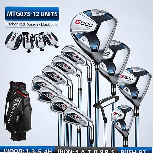 PGM G500 Mens Complete Golf Set Ti-Driver Hybrid Irons Putter Stand Bag RH