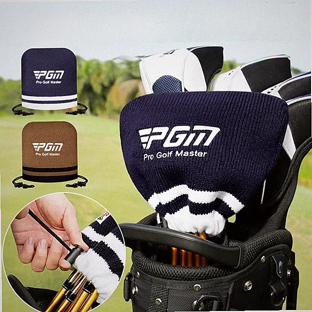 PGM Golf Club Head Cover Knitted Iron Rod Set Cap Cover Elastic Rope Bundle