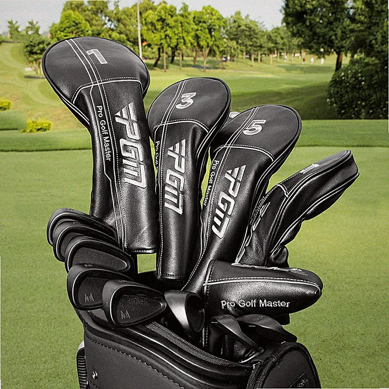 PGM Golf Club Head Covers Waterproof PU Driver for Driver, Fairway Woods, Putter