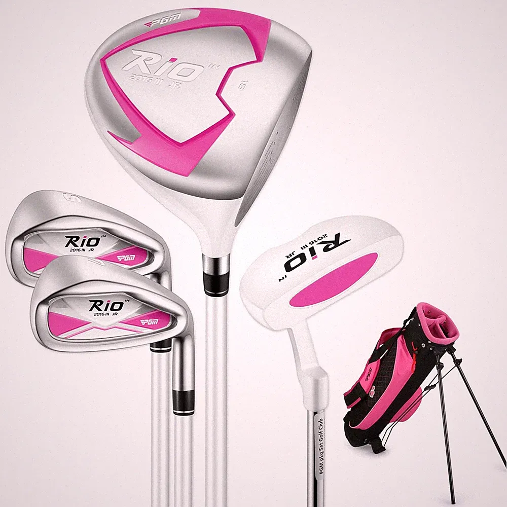 PGM Junior Golf Clubs Set Right Handed 360cc Driver Graphite Shafts Stand Bag