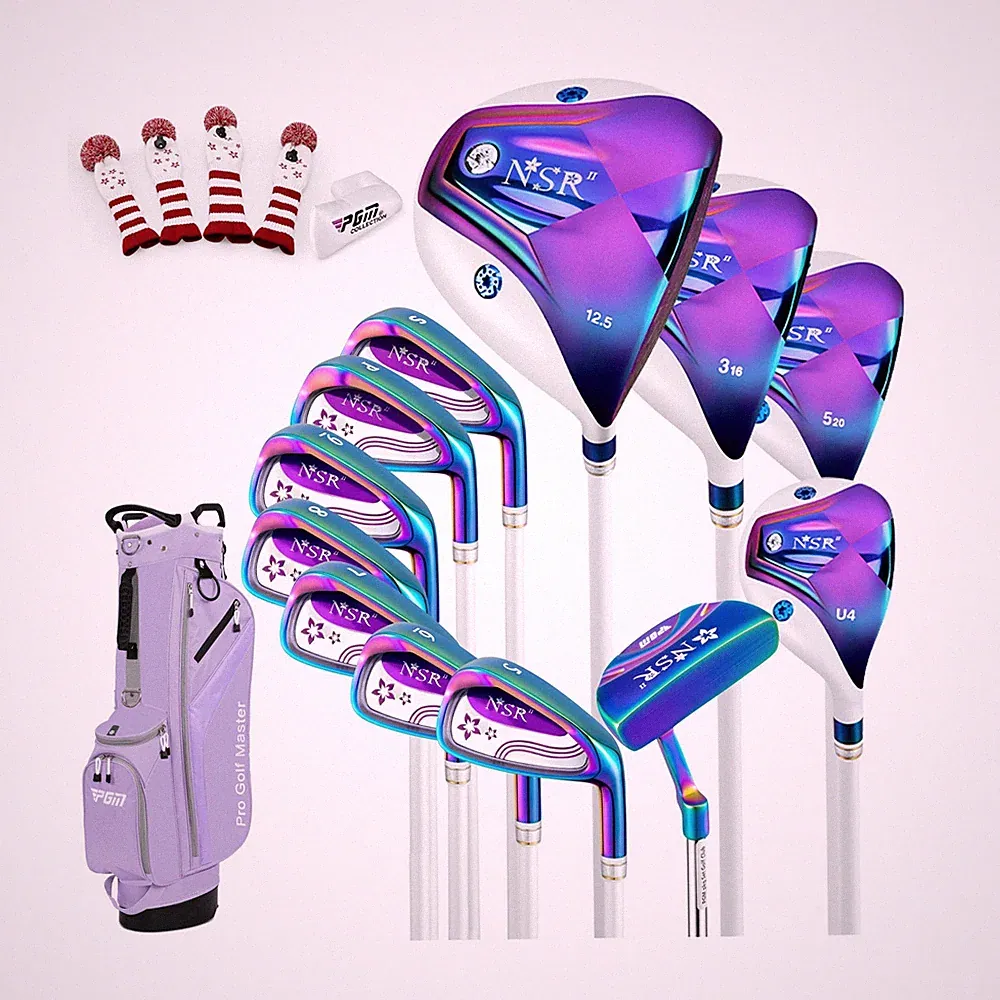 PGM Lady Golf Club Set NSR 12-Piece – Complete Right Handed Set with Light