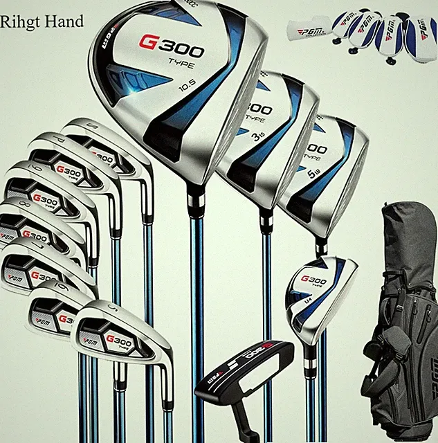 PGM Men’s Beginner Golf Club Set, 12-Piece Complete Set, Graphite