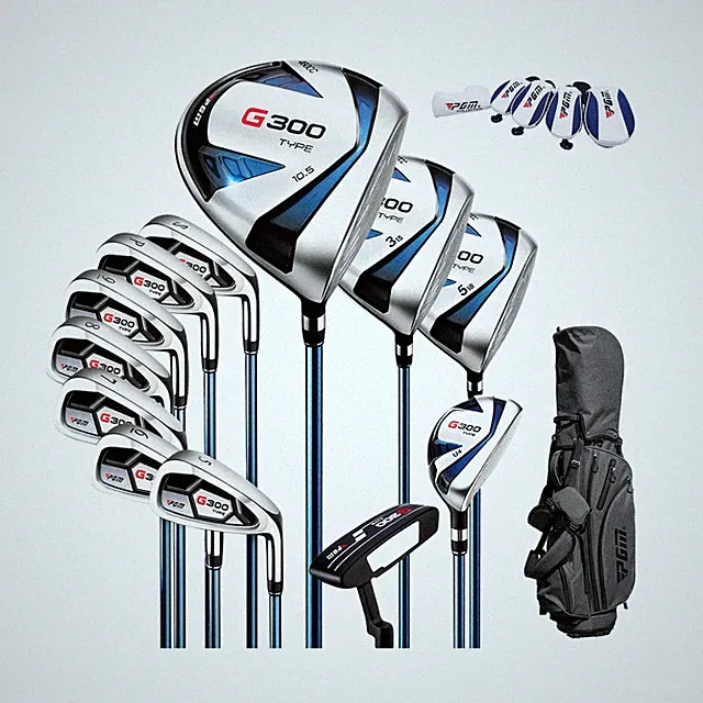 PGM Men’s Golf Club Set 9/12 Pieces Clubs – Titanium #1 Driver, Draw