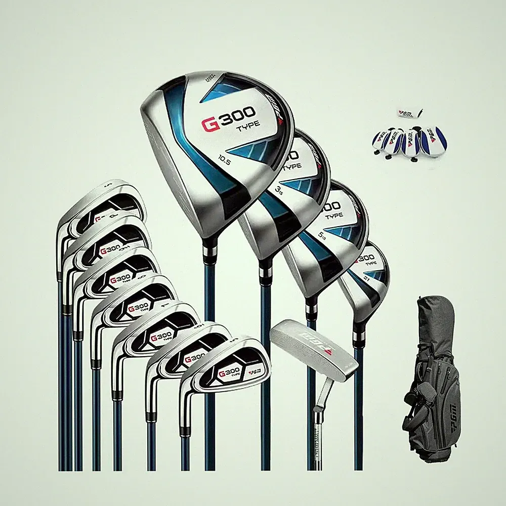 PGM Men’s Golf Club Set 9/12 Pieces Clubs – Titanium #1 Driver, Draw