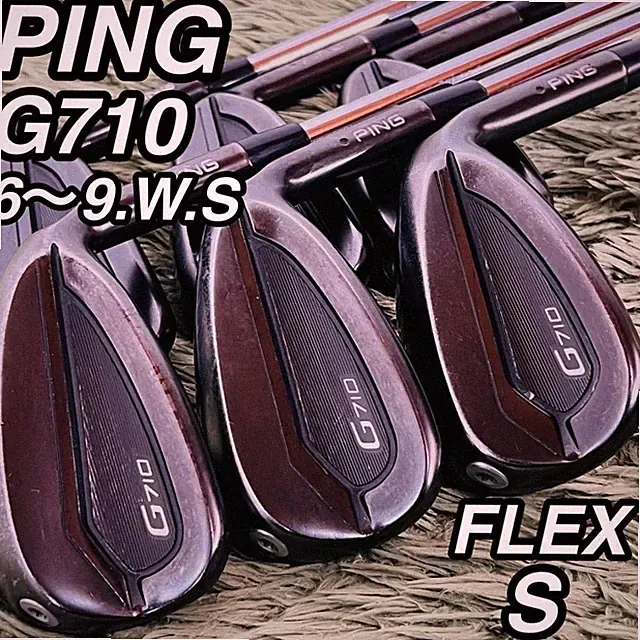 Pin G710 Iron 6 Piece Set Men s Golf Beginner Entry Model Black PING N.S.PRO mo