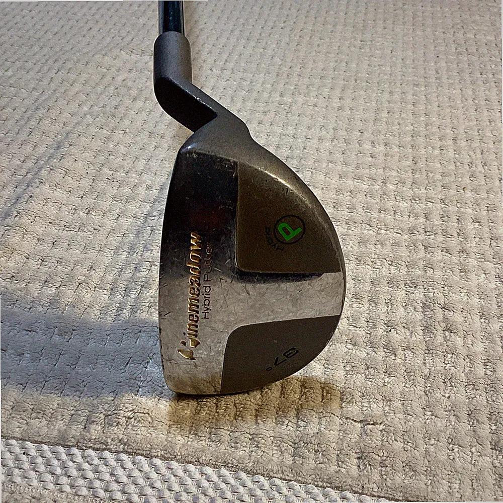 Pinemeadow Hybrid Putter Golf Club Steel Shaft 37 in Black Silver RH