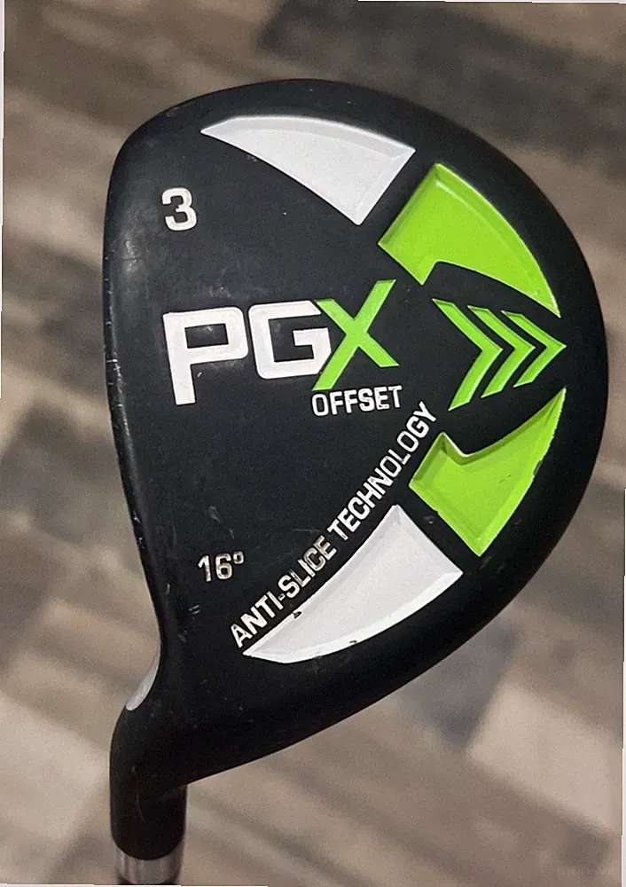 Pinemeadow PGX Offset Anti-Slice Technology 3 Wood 16* Regular Flex Graphite LH