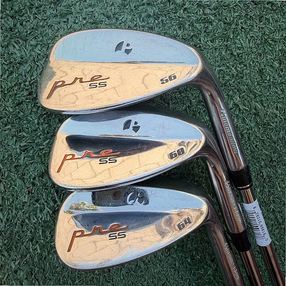 Pinemeadow pre SS Steel Wedge Set 56 60 64 Sand Lob Flop Chrome Finish