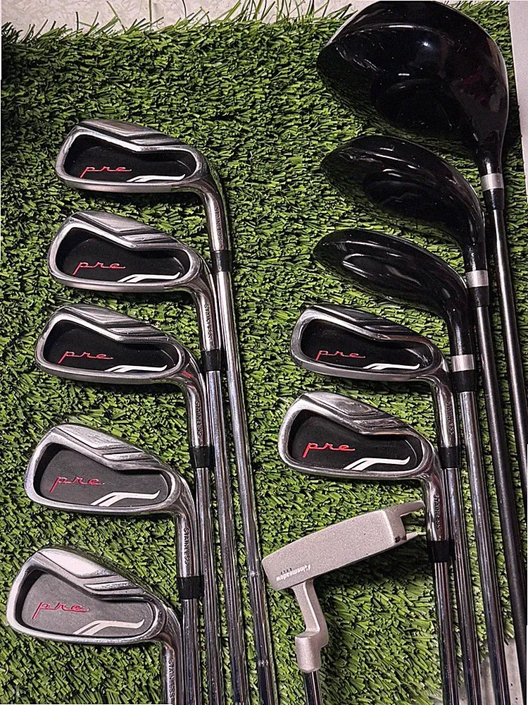 Pinemeadow Pure Golf Iron Set 3H, 4-PW, 10°Driver, 15° 3 Wood, & Putter R Flex