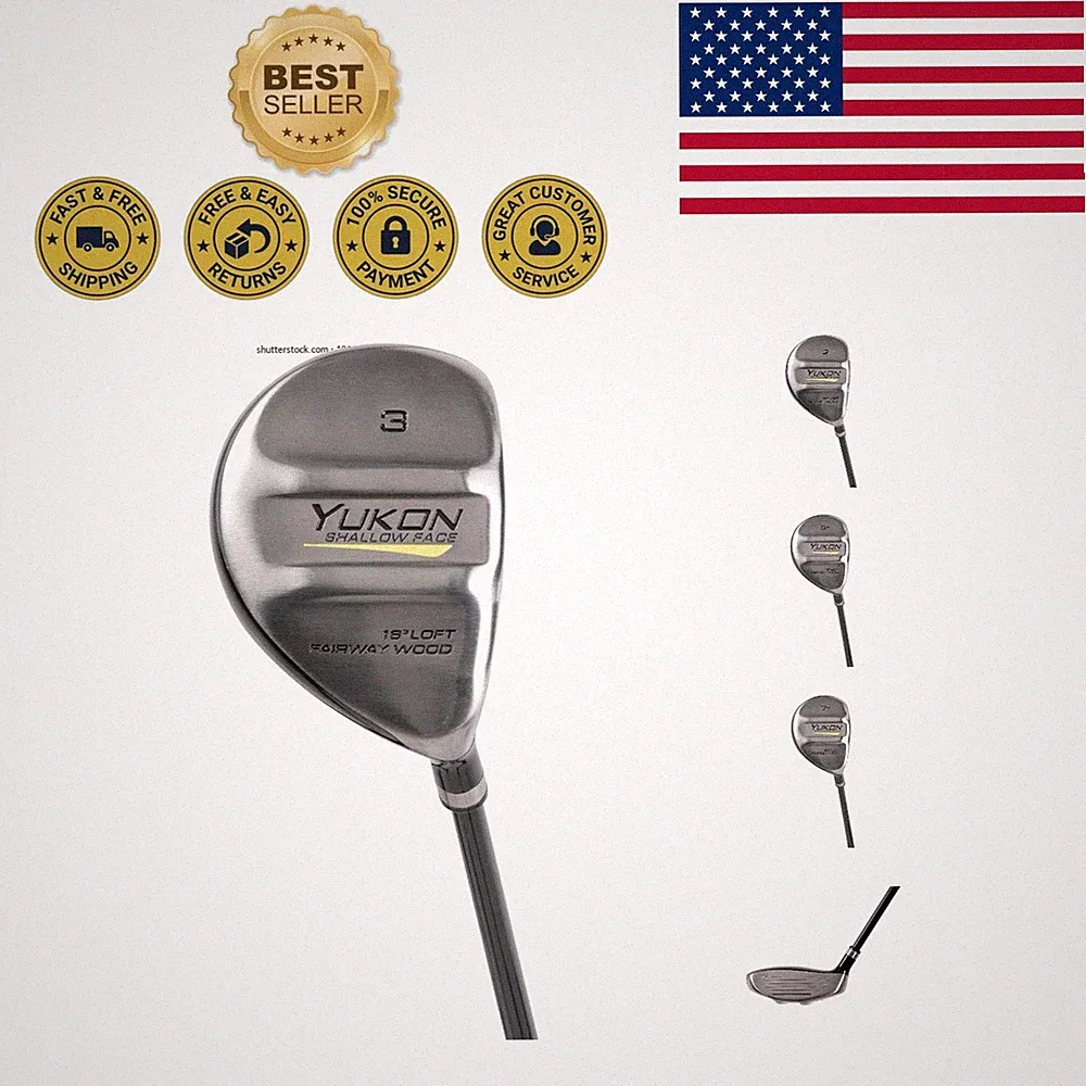 Pinemeadow Yukon 13+ Fairway Wood with 34° Loft - Durable & Stylish Golf Club