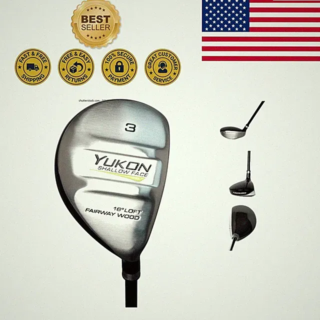 Pinemeadow Yukon Fairway Wood - Lightweight 0.79 lbs, Modern Look, High Loft