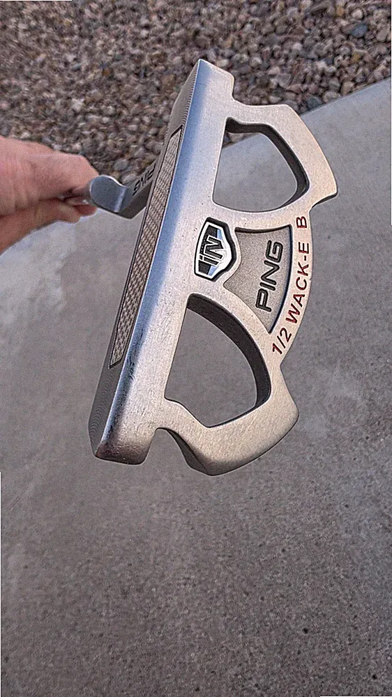 PING 1/2 WACK-E B Putter 40" inch Steel Shaft Right-Handed Green Dot
