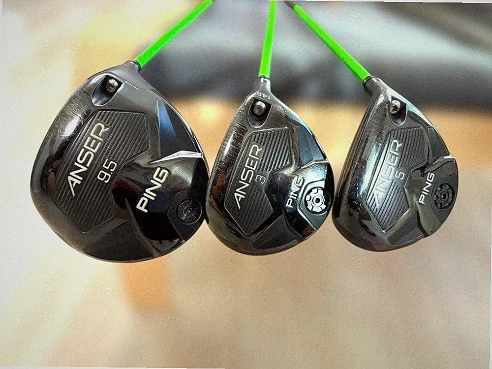 PING ANSER Driver 3W 5W Set ATTAS 4U 6S Grip Golf Pride Used