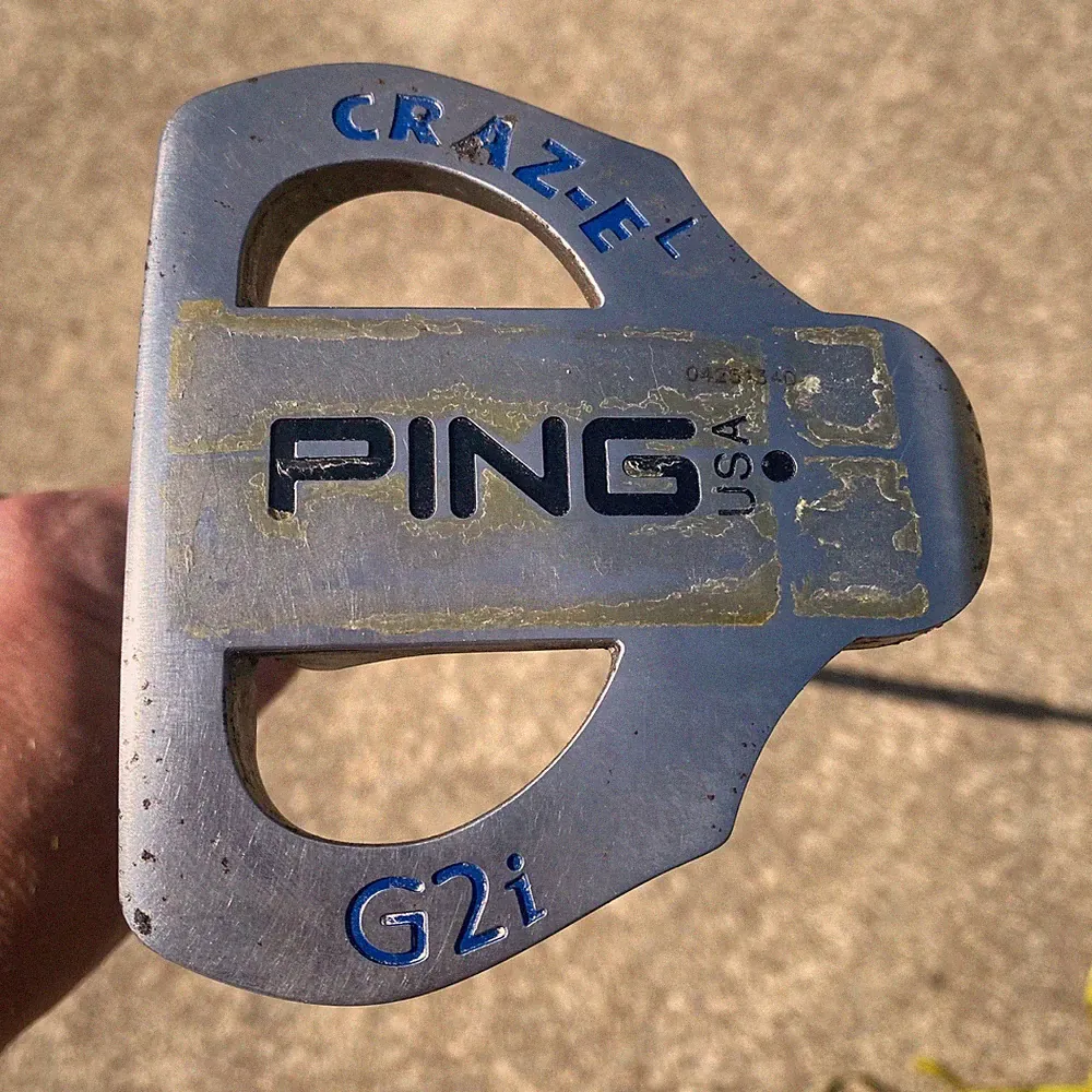 PING Craz-E G2i Broomstick Putter Right Hand 48in Blue Silver Mallet Golf Club