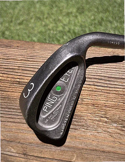 Ping Eye 2 Karsten Green Dot Single 3 Iron RH ZZ Lite Stiff Steel Lamkin TW 39”