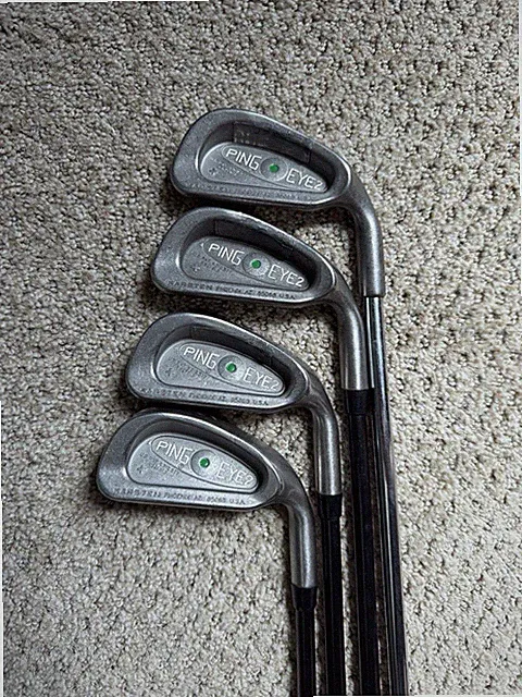 Ping Eye2 Karsten 3,4,5,6 Irons Green Dot - Graphite Shafts - Right Handed