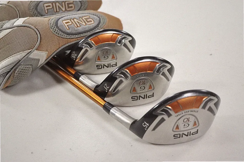 Ping G10 15*, 21*, 28* Hybrid Set Regular Flex Right TFC129 Graphite # 222314
