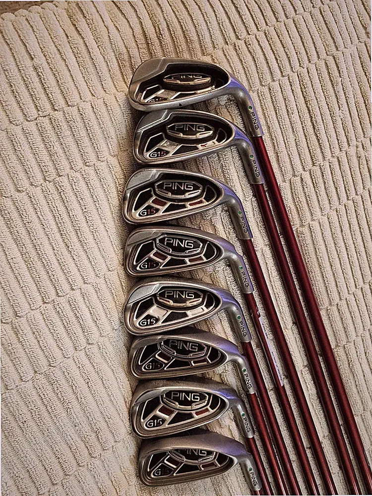 Ping G15 Iron Set 4 5 6 7 8 9 W U Regular Flex TFC 149 Green Dot RH