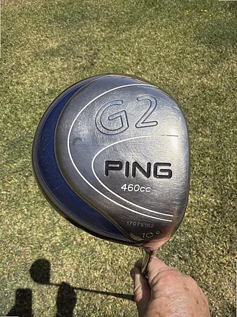 Ping G2 460cc Driver RH 10° Aldila NV 65.S 350 Stiff Flex Shaft PING Grip 45" VG