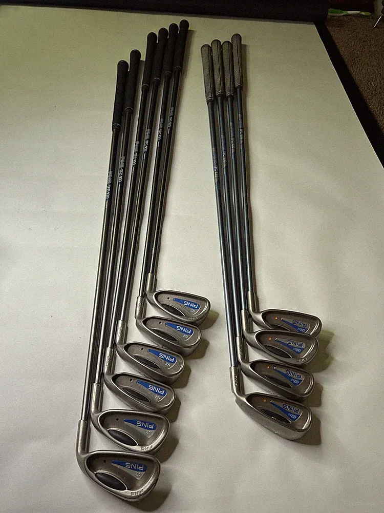 Ping G2 G2EZ Iron Set RH Cushin Steel Shafts Original Grips Golf Clubs Lot 10