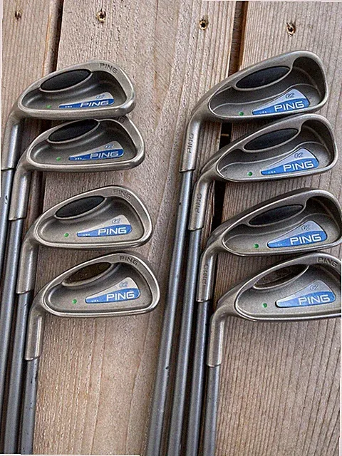 PING G2 Green Dot Iron Set (2HL,3HL,4HL,5-9) LEFT-HANDED Graphite Shaft STIFF