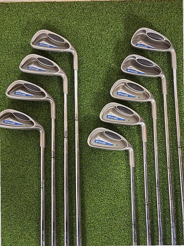 PING G2 Iron Set 2-PW Green Dot JZ Cushin Steel RH 9 Clubs Ping Grips